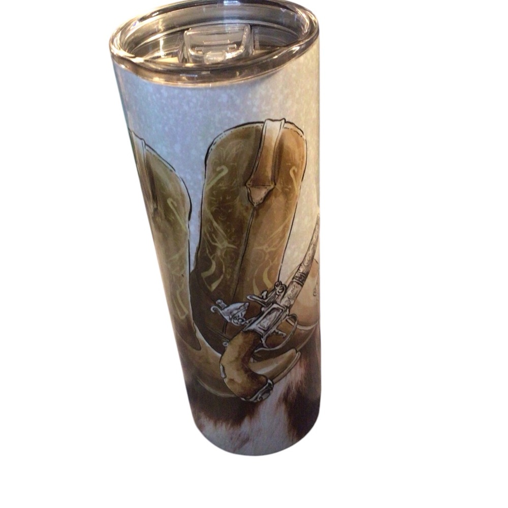 Cowboy Boot Design Tumbler